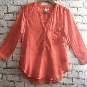 NWT Women’s Old Navy Linen blend  Tunic Size XS coral summer vacation